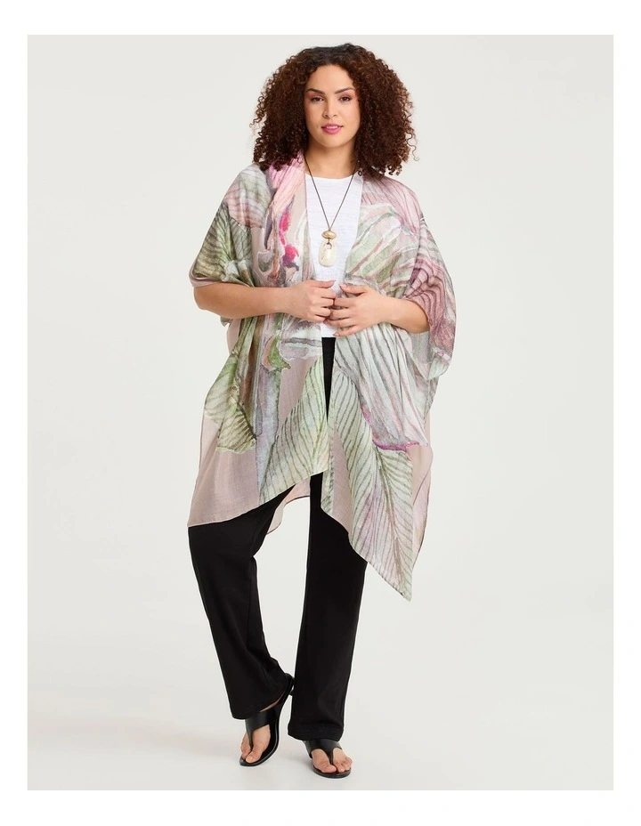Pretty Leaf Shiny Cape Multi image 3