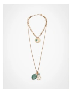 Multi Wear Beaded Necklace Green