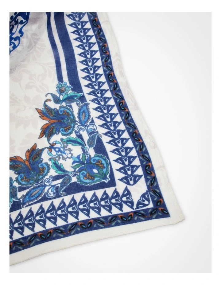 Paisley Design Poncho Multi image 4
