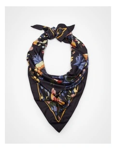 Floral Print Triangle Scarf Multi
