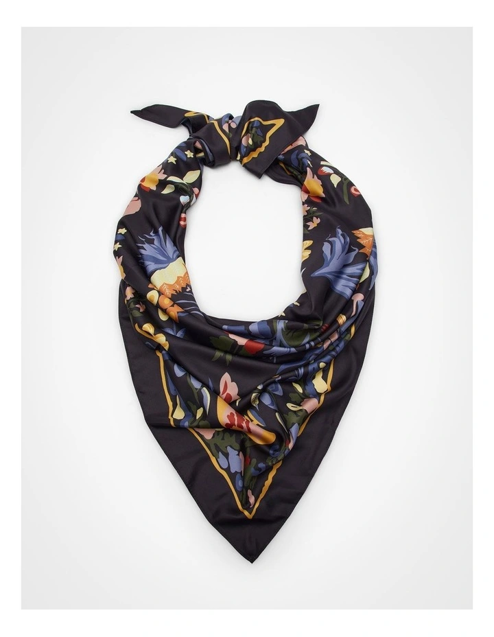 Floral Print Triangle Scarf Multi image 1