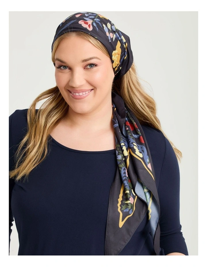 Floral Print Triangle Scarf Multi image 2