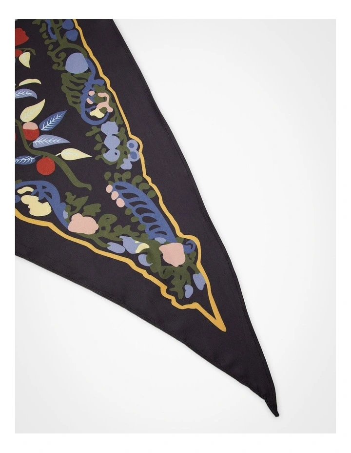 Floral Print Triangle Scarf Multi image 4