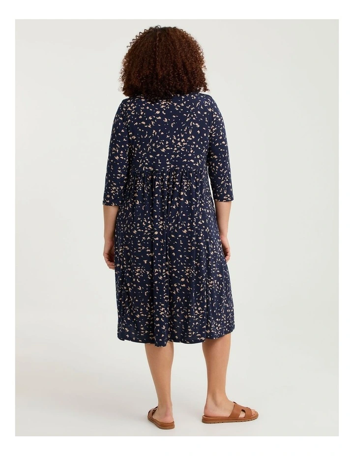 Eden Print Dress Navy Print image 2