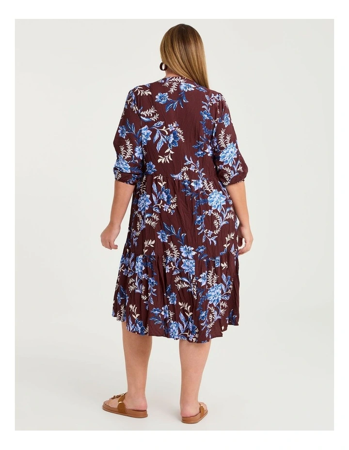Natural Bella Midi Dress Print image 2
