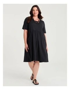 Natural Empire Line Dress Black
