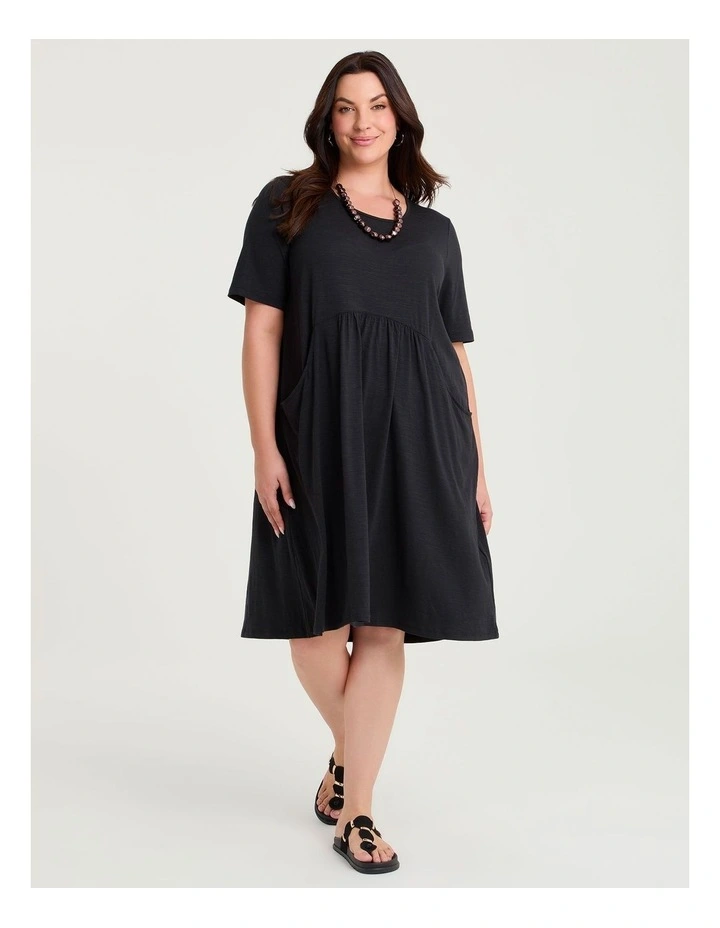 Natural Empire Line Dress Black image 1