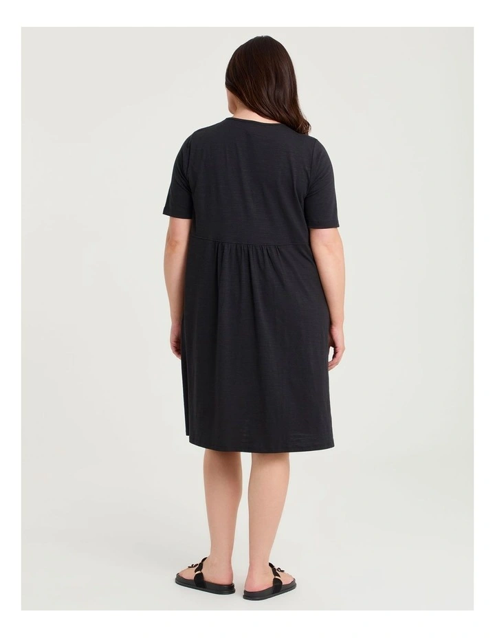 Natural Empire Line Dress Black image 2