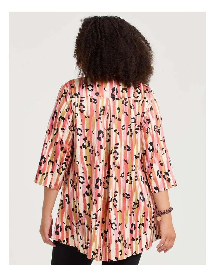 Abstract Leopard Shirt Multi Print image 2