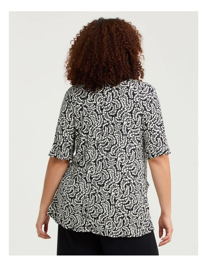 Crushed Print Top Ditsy Print image 2