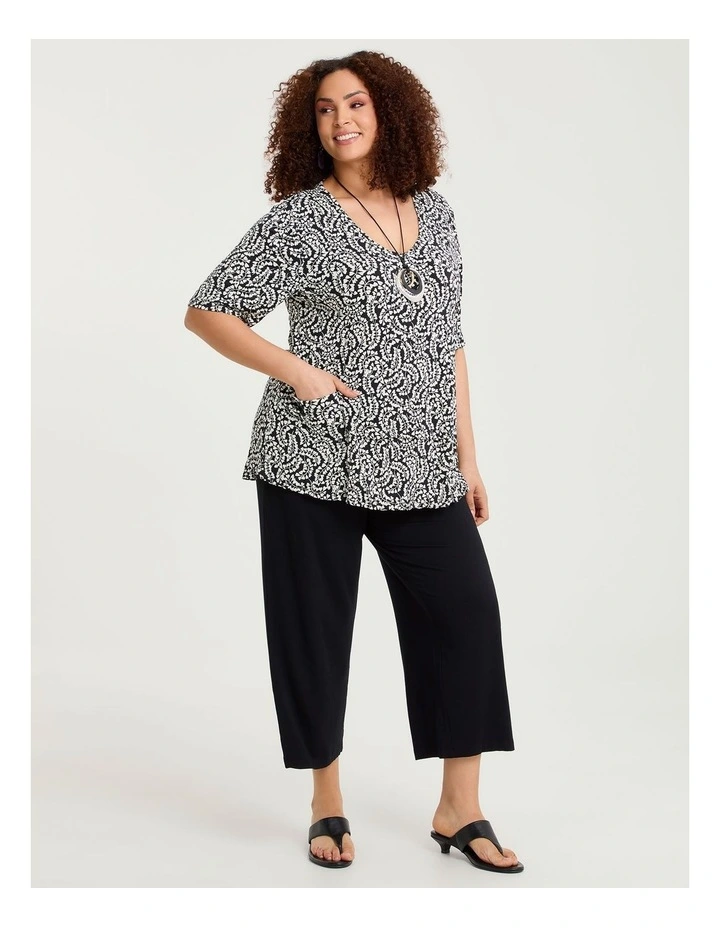 Crushed Print Top Ditsy Print image 3