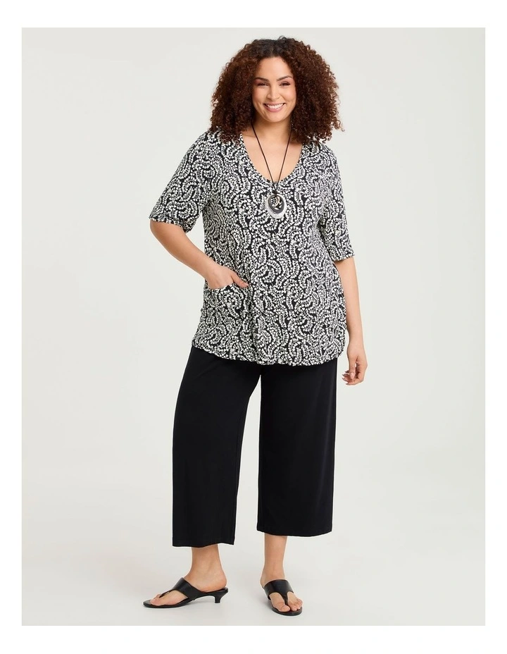 Crushed Print Top Ditsy Print image 4