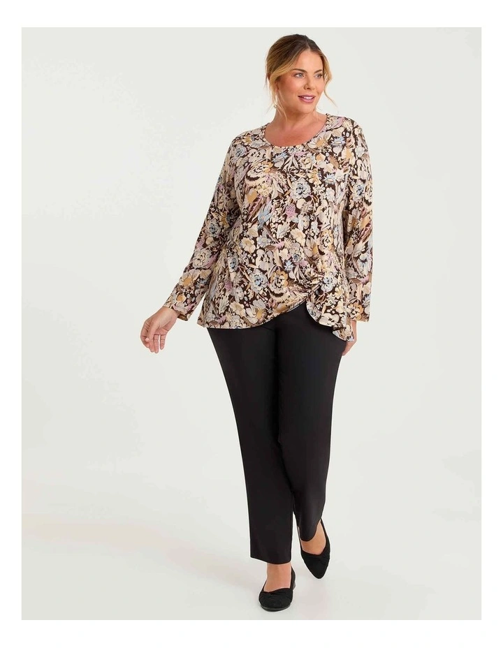 Olivia Knot Detail Top Floral Print image 3
