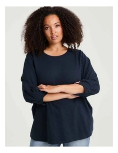 Ariana Lounge Top True Navy