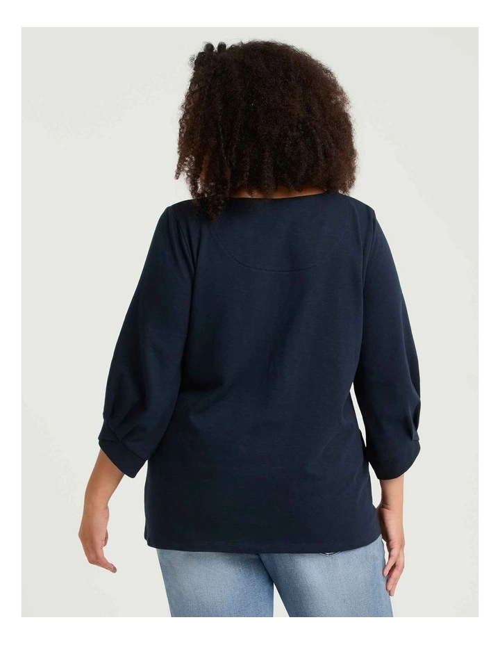 Ariana Lounge Top True Navy image 2