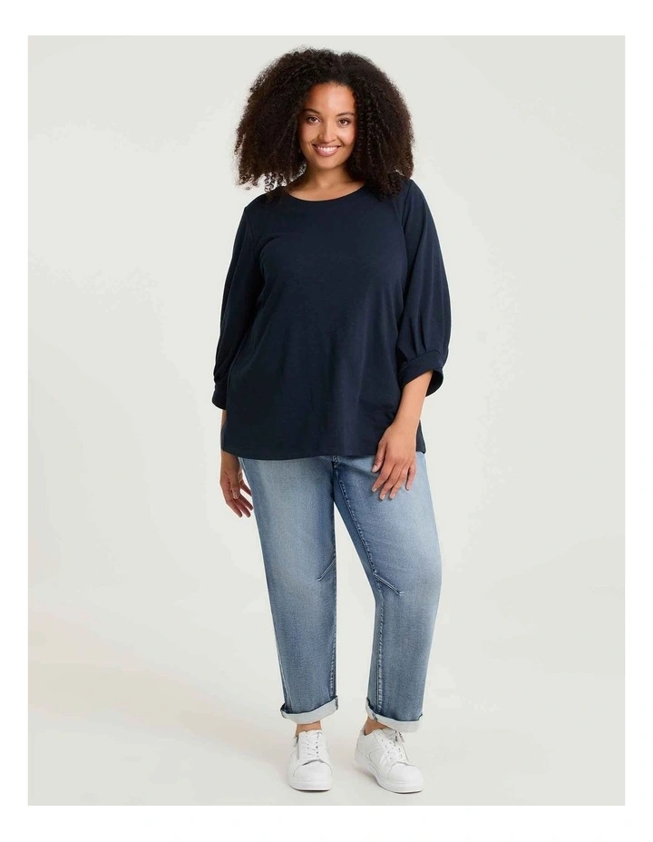 Ariana Lounge Top True Navy image 4