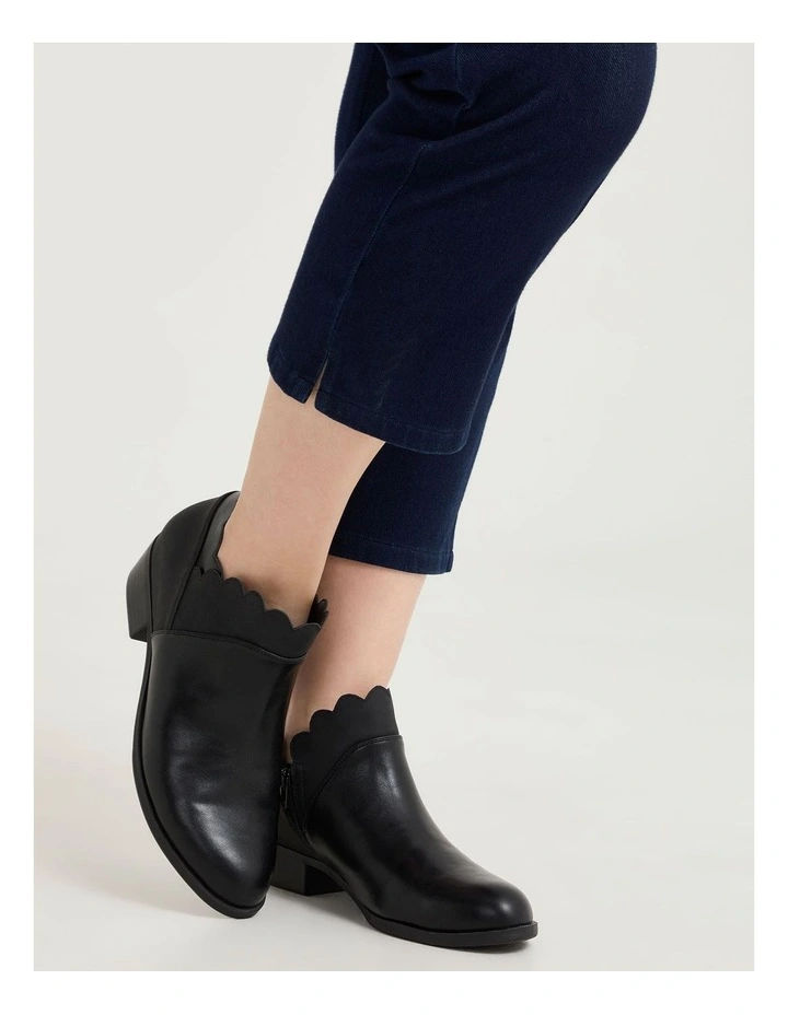 Combo Ankle Bootie in Black image 6