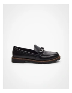 Bling Trim Loafer in Black