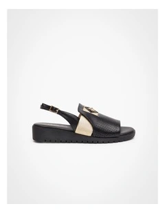 Bee Trim Flex Sandal in Black