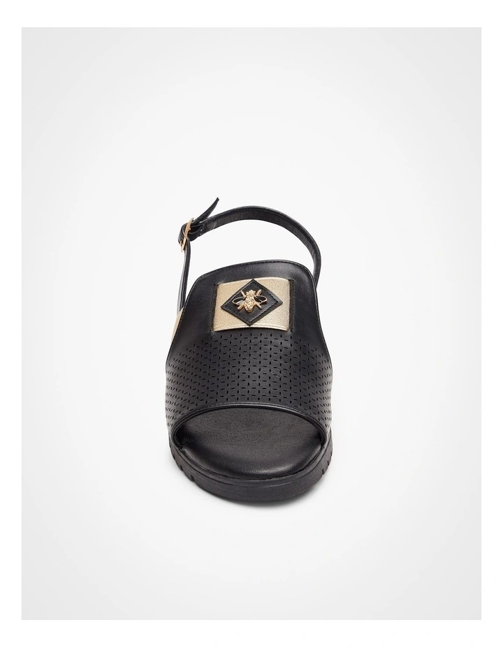 Bee Trim Flex Sandal in Black image 3