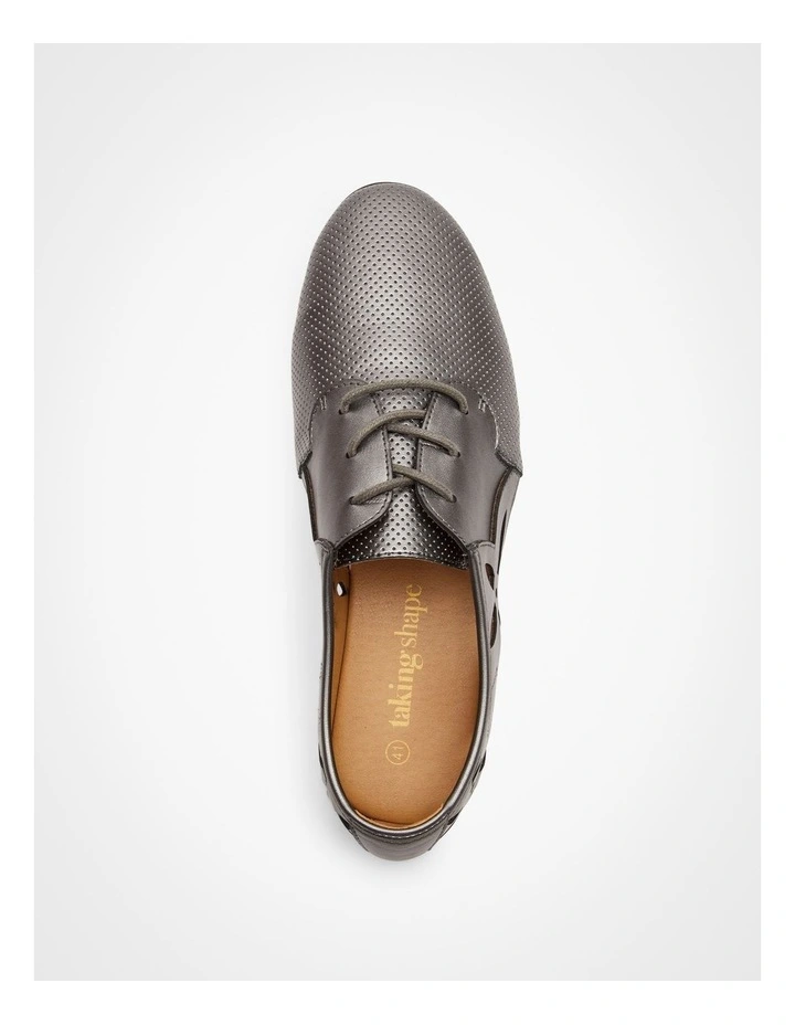Flower Lasercut Brogue Pewter image 4