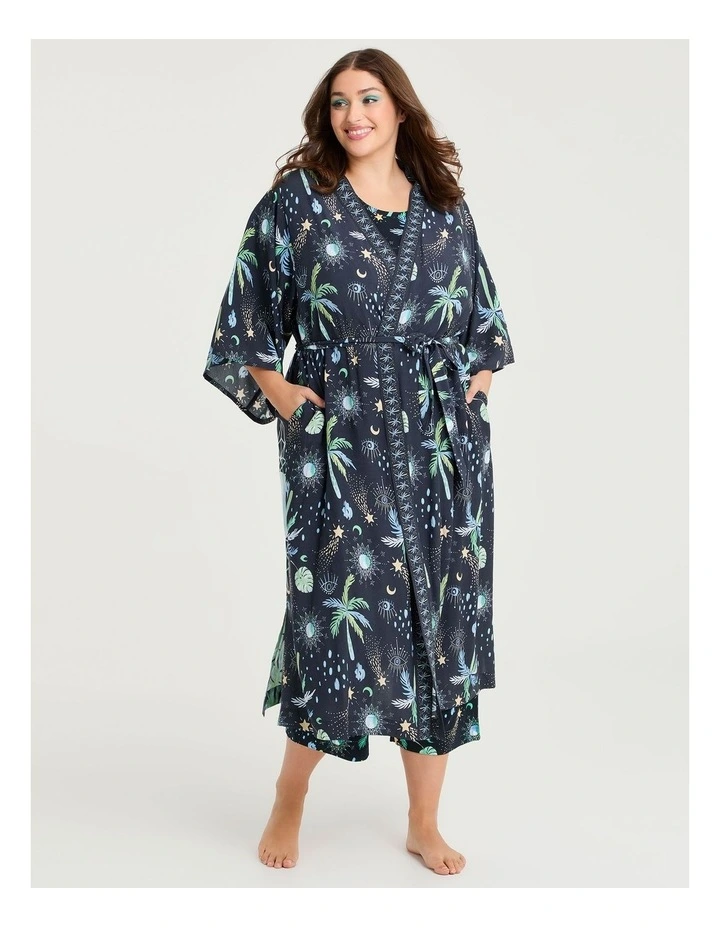 Ettavee Palm Kimono Print image 1