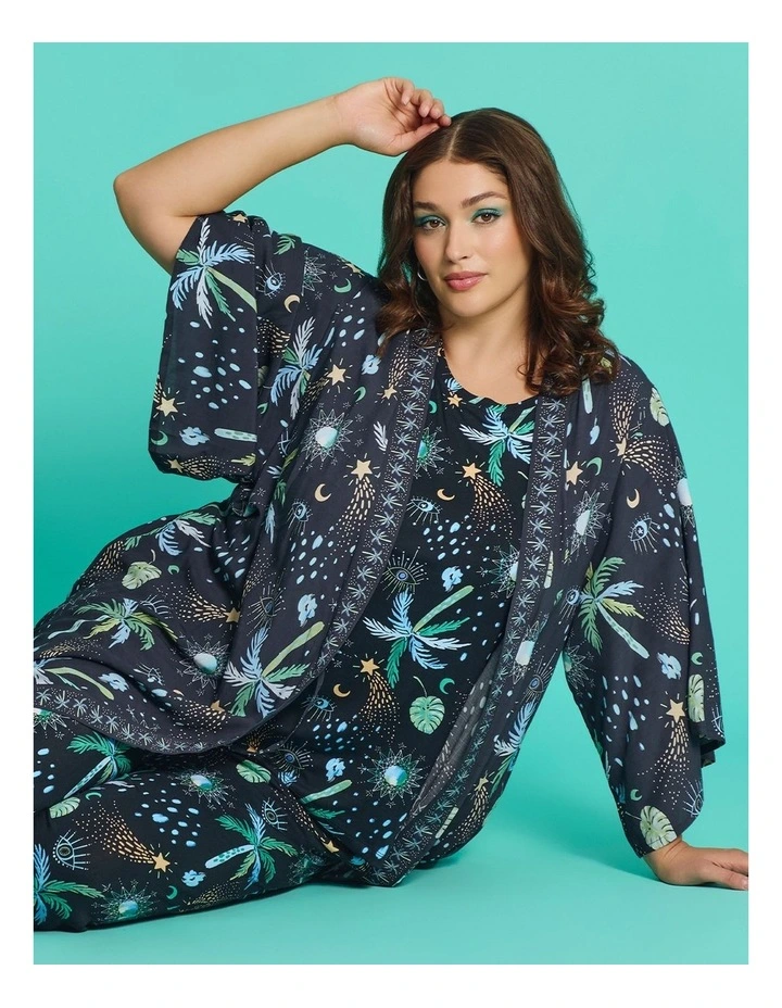 Ettavee Palm Kimono Print image 3