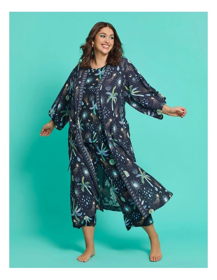 Ettavee Palm Kimono Print image 4