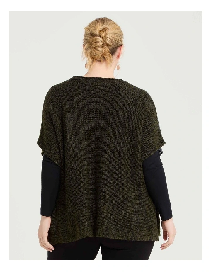 Colour Block Knit Jumper Citrus Green Multi image 2