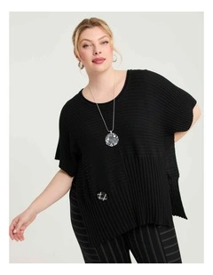 Riley Cotton Modal Rib Jumper Black