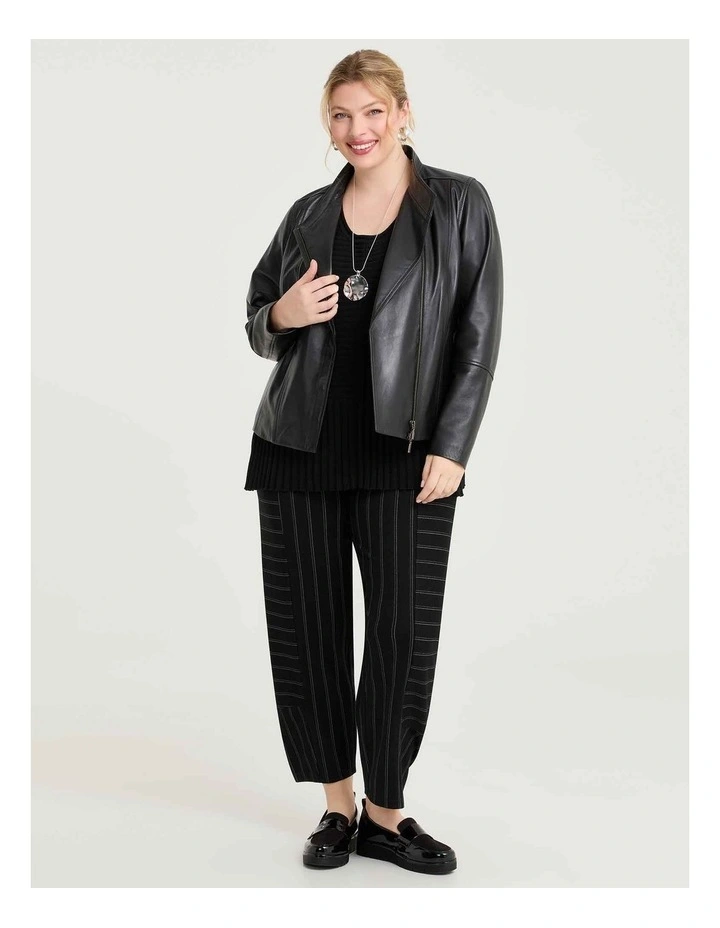 Riley Cotton Modal Rib Jumper Black image 4