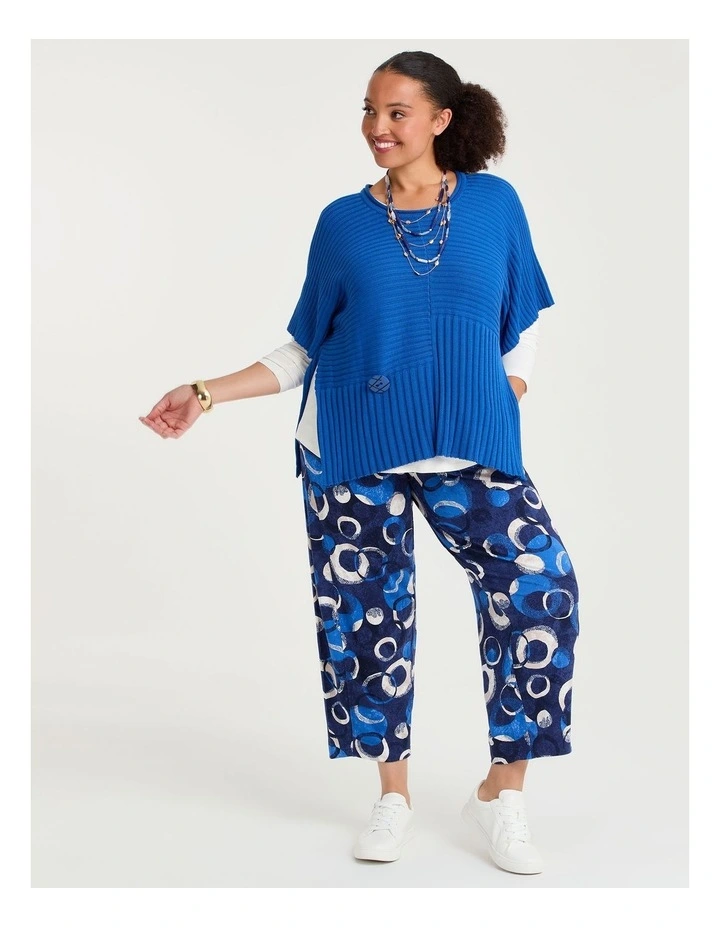 Riley Cotton Modal Rib Jumper Blissful Blue image 4