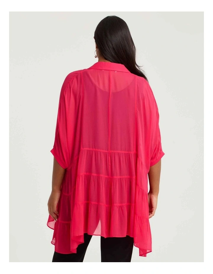 Chiffon Amiri Tier Shirt Watermelon image 2