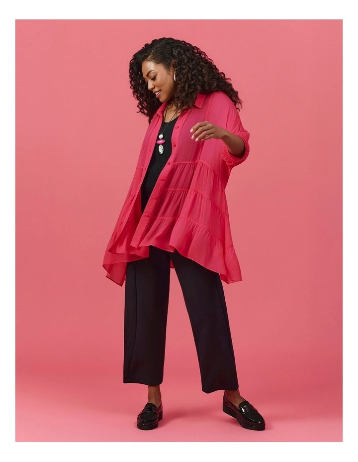 Chiffon Amiri Tier Shirt Watermelon image 4
