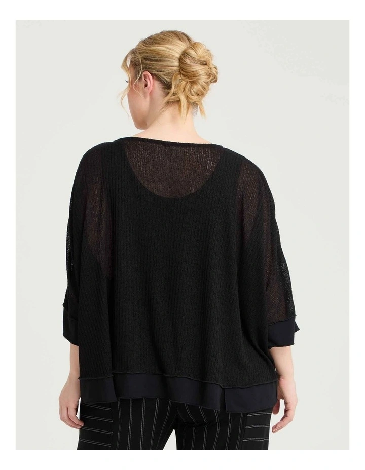 Sara Lace Overtop Black image 2