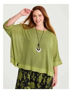 Sara Lace Overtop Citrus Green