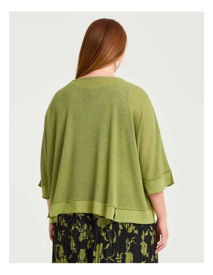 Sara Lace Overtop Citrus Green image 2