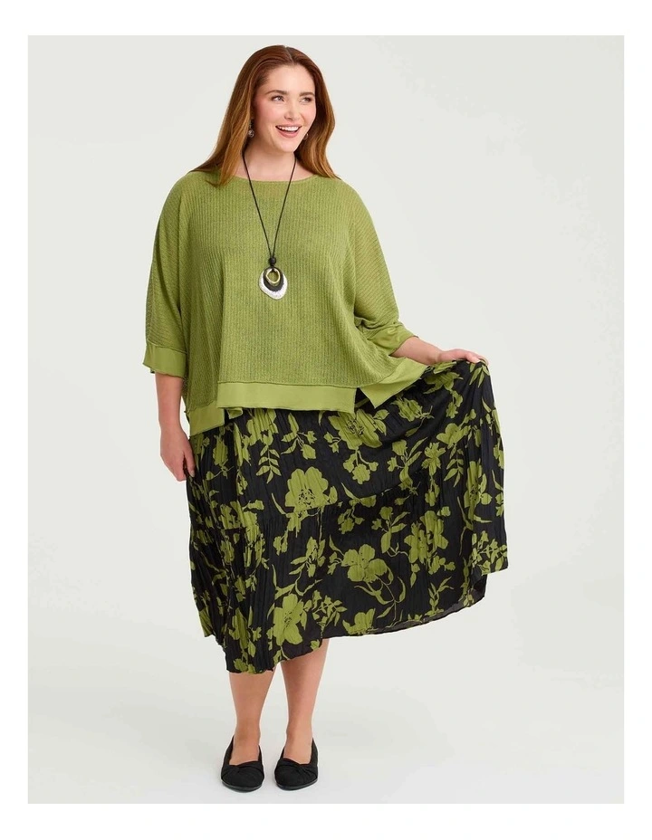 Sara Lace Overtop Citrus Green image 3