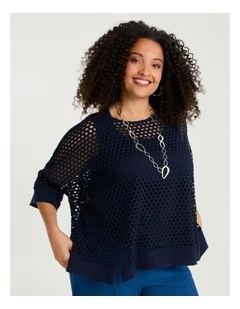 Textured Cali Overtop Dark Indigo