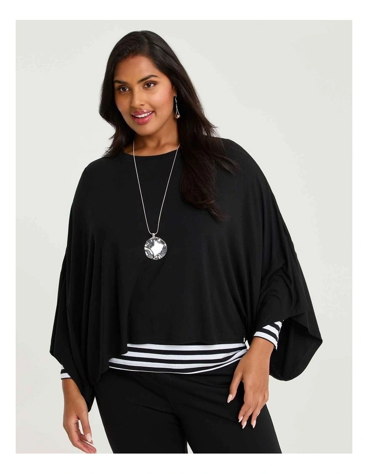 Bamboo Cozy Layer Top Black image 3