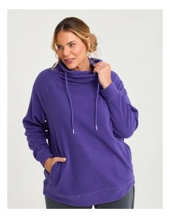 Polar Fleece Sweat Violet Blue
