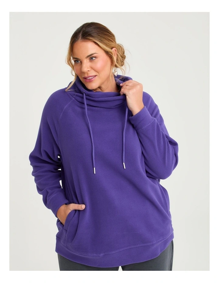 Polar Fleece Sweat Violet Blue image 1