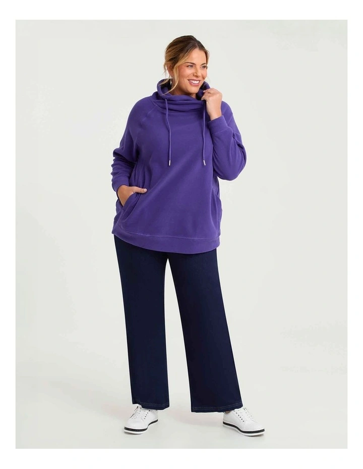 Polar Fleece Sweat Violet Blue image 4