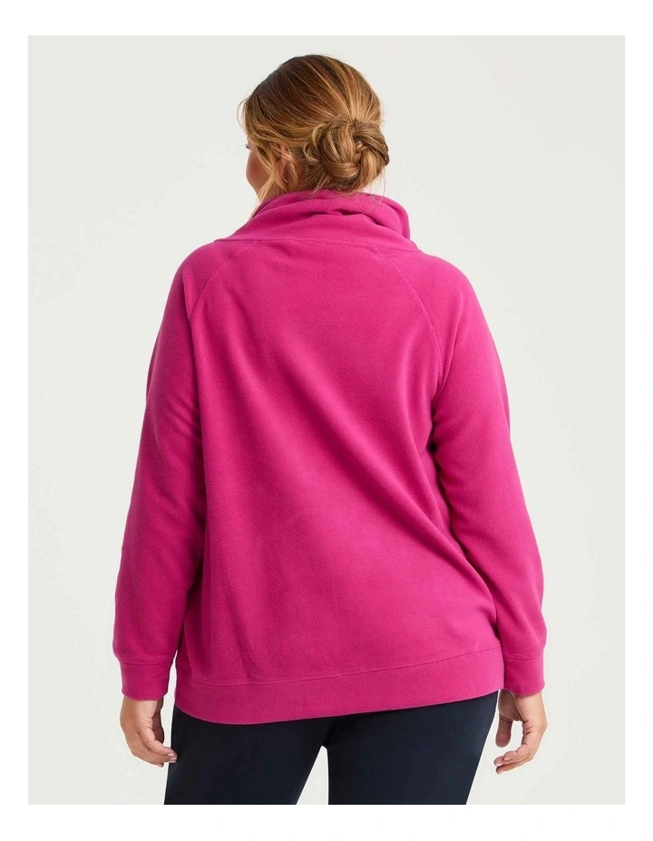 Polar Fleece Sweat Cerise Pink image 2