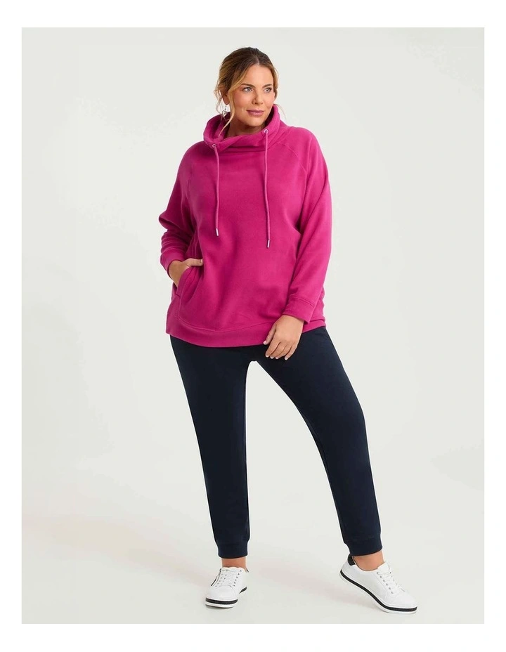 Polar Fleece Sweat Cerise Pink image 3