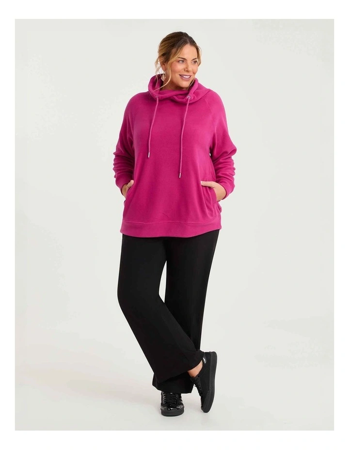 Polar Fleece Sweat Cerise Pink image 4