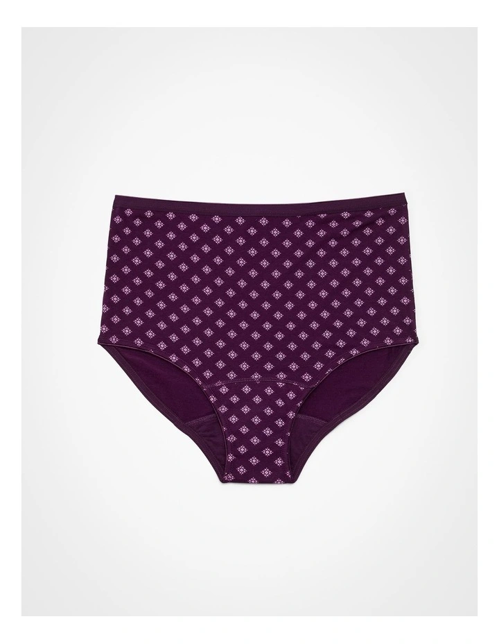 Period Undies Moderate Deep Purple Print image 1