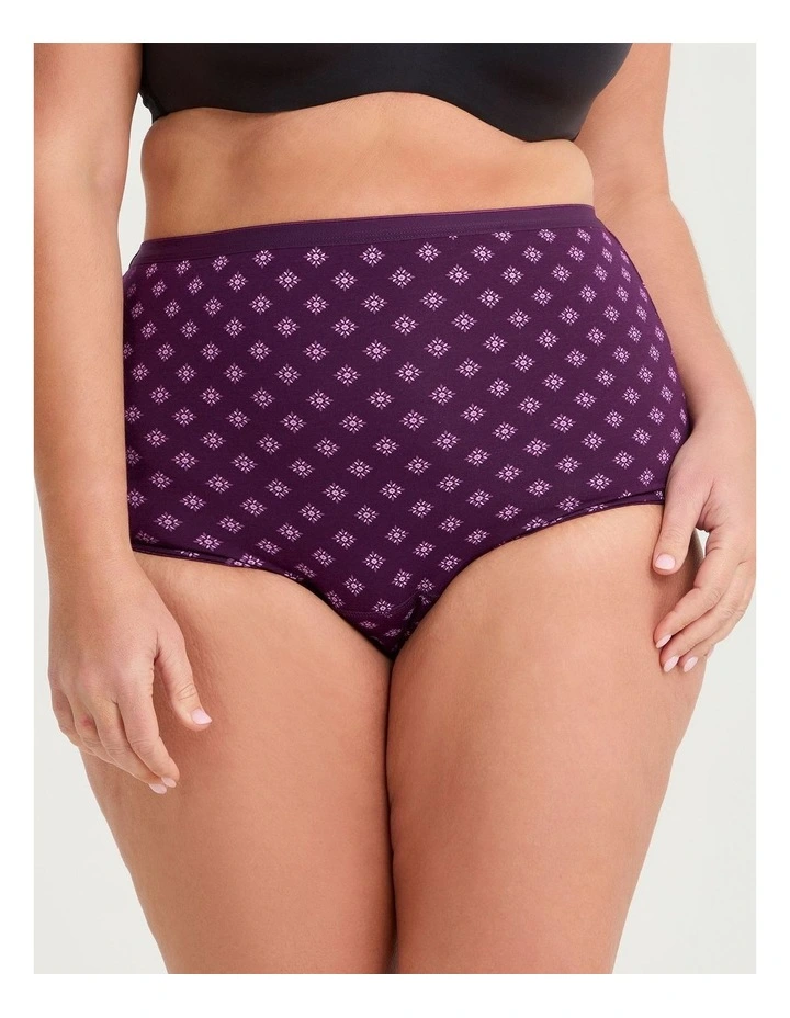 Period Undies Moderate Deep Purple Print image 2