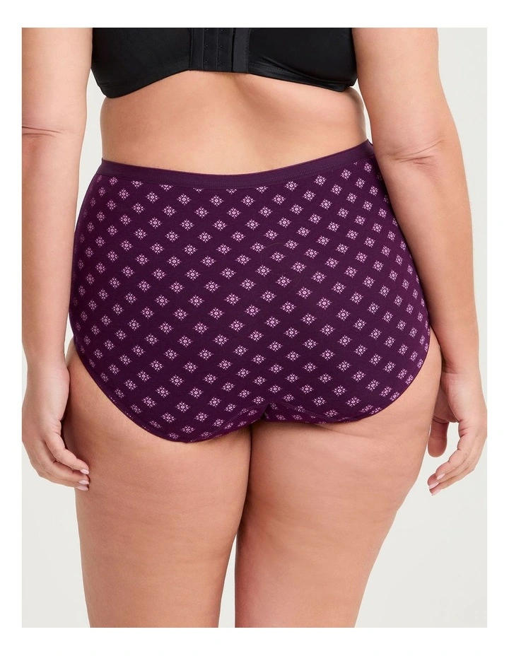 Period Undies Moderate Deep Purple Print image 3