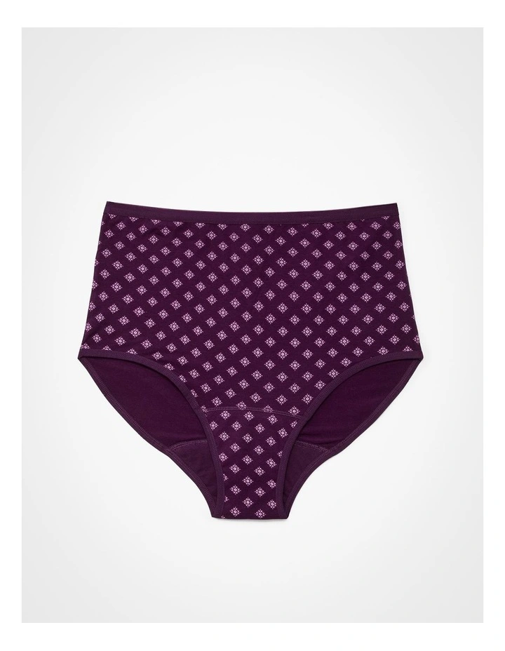 Period Undies Heavy Deep Purple Print image 1